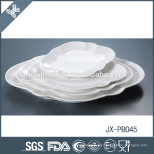 Set de vajilla de cerámica resistente al calor y plato de fruta de porcelana blanca